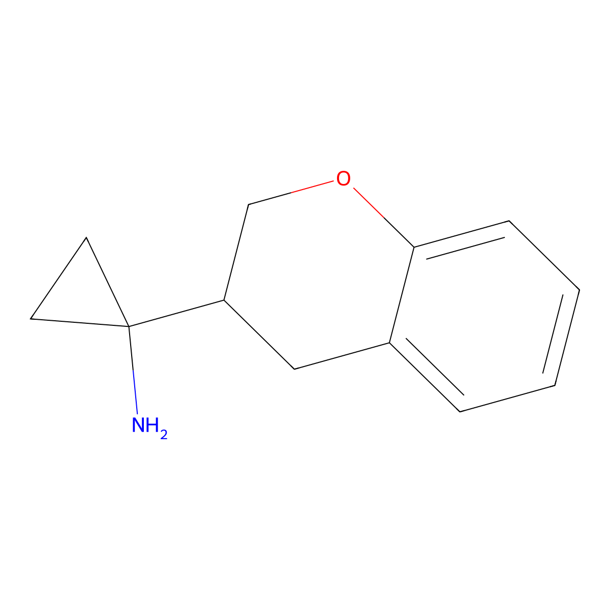 1-(Chroman-3-yl)cyclopropan-1-amine molecular structure, CAS 1491081-80-1