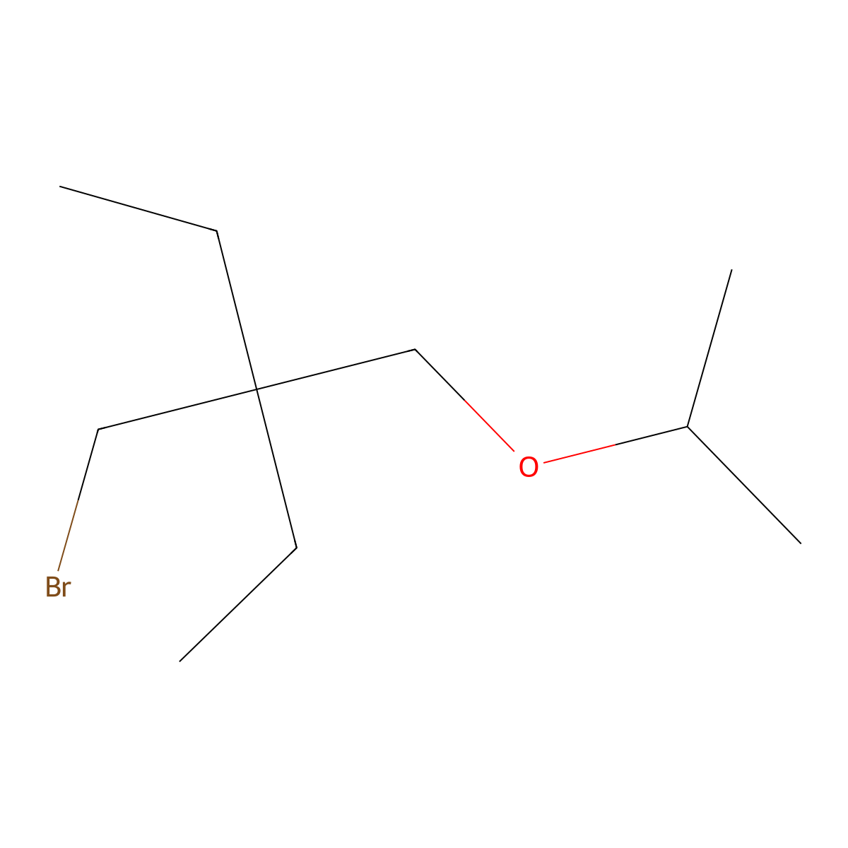 3-(Bromomethyl)-3-(isopropoxymethyl)pentane molecular structure, CAS 1491083-06-7