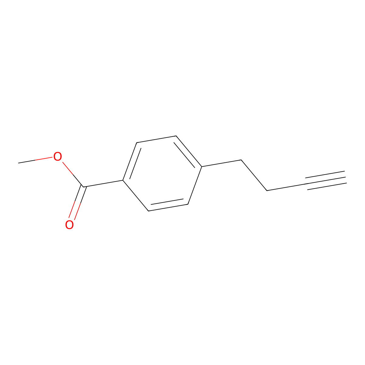 Methyl4-(but-3-yn-1-yl)benzoate molecular structure, CAS 1491090-43-7