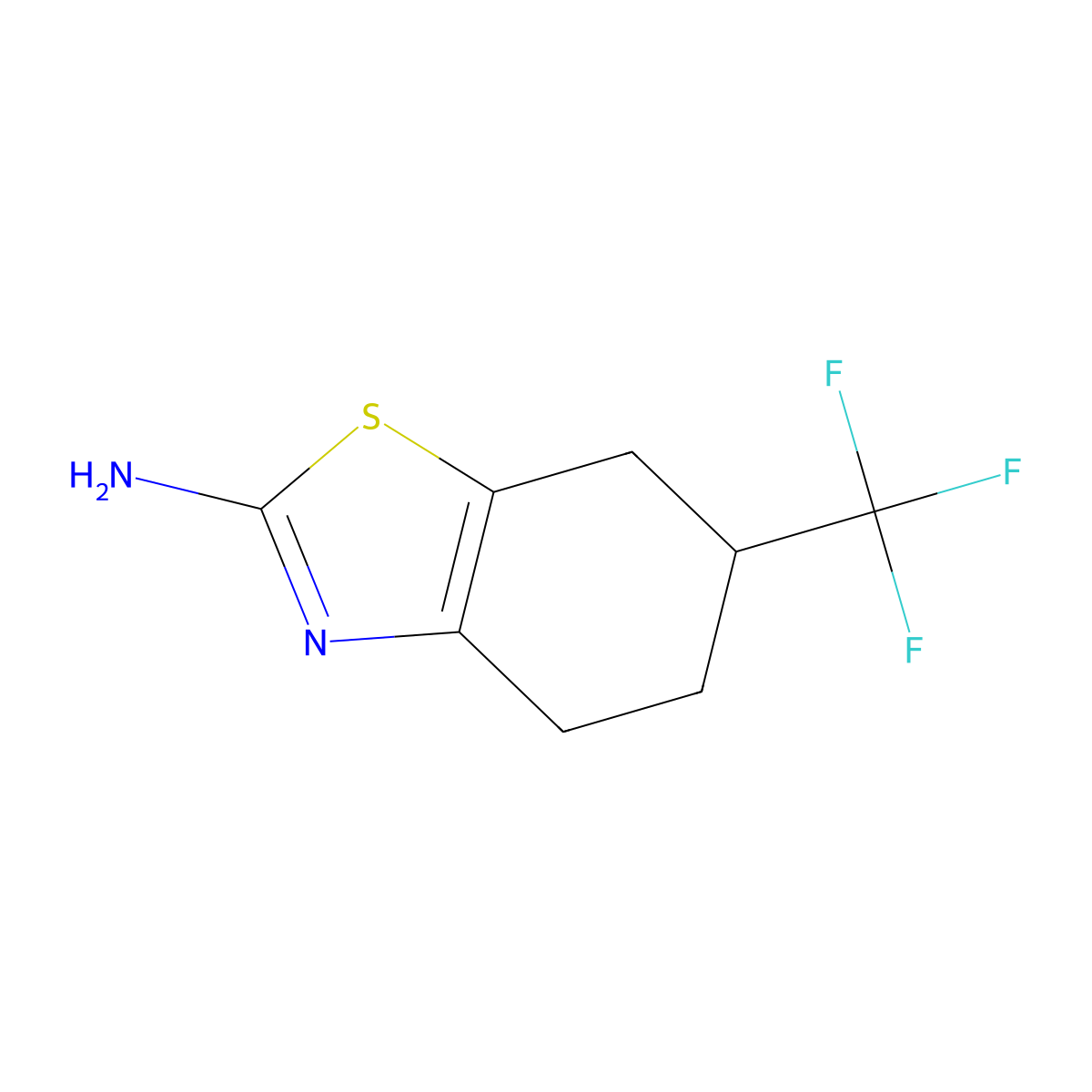 6-(Trifluoromethyl)-4,5,6,7-tetrahydro-1,3-benzothiazol-2-amine molecular structure, CAS 1491123-83-1