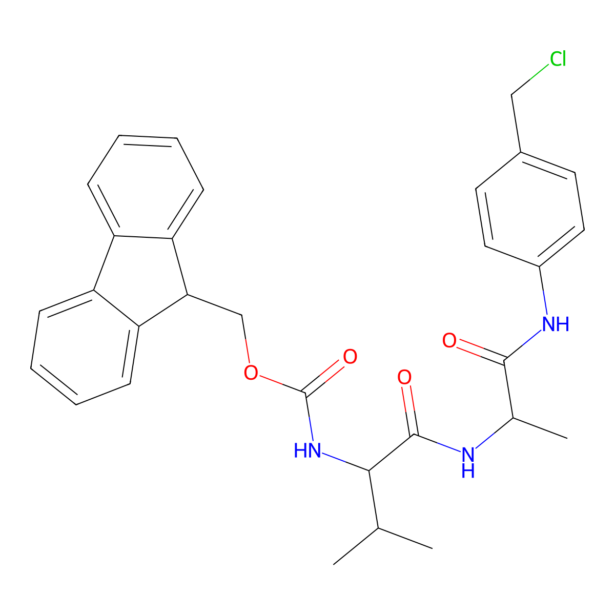 Fmoc-Val-Ala-PAB-Cl molecular structure, CAS 1491136-17-4