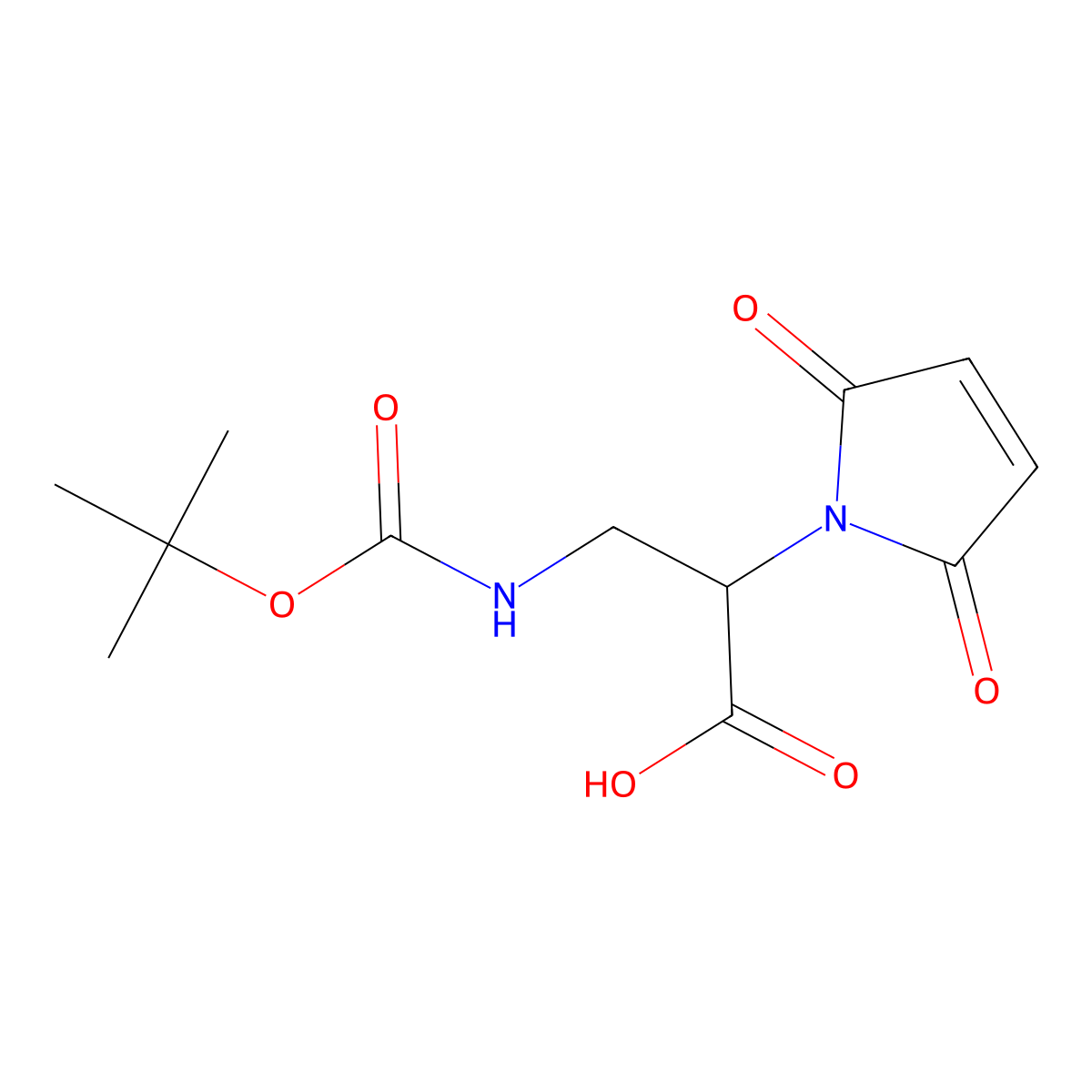 Mal-L-PA-NH-Boc molecular structure, CAS 1491152-23-8