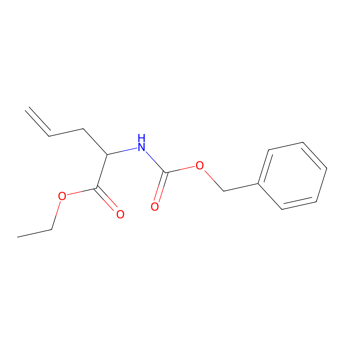 Ethyl 2-{[(benzyloxy)carbonyl]amino}pent-4-enoate molecular structure, CAS 149117-84-0