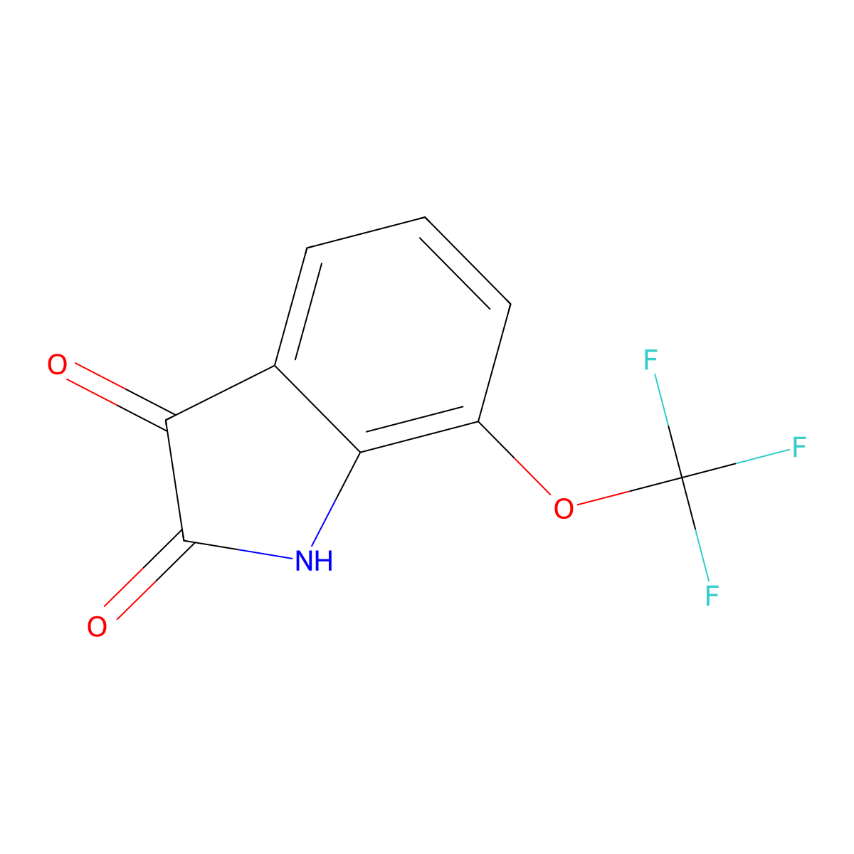 7-Trifluoromethoxyisatin molecular structure, CAS 149125-30-4