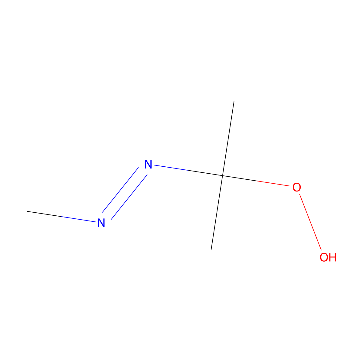 2-Methylazo-2-propyl hydroperoxide molecular structure, CAS 149127-56-0