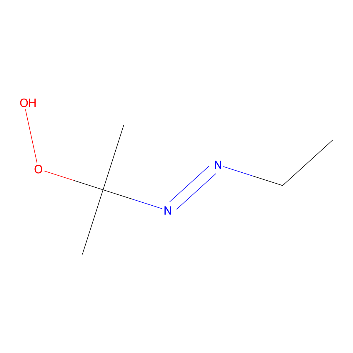 2-Ethylazo-2-propyl hydroperoxide molecular structure, CAS 149127-57-1