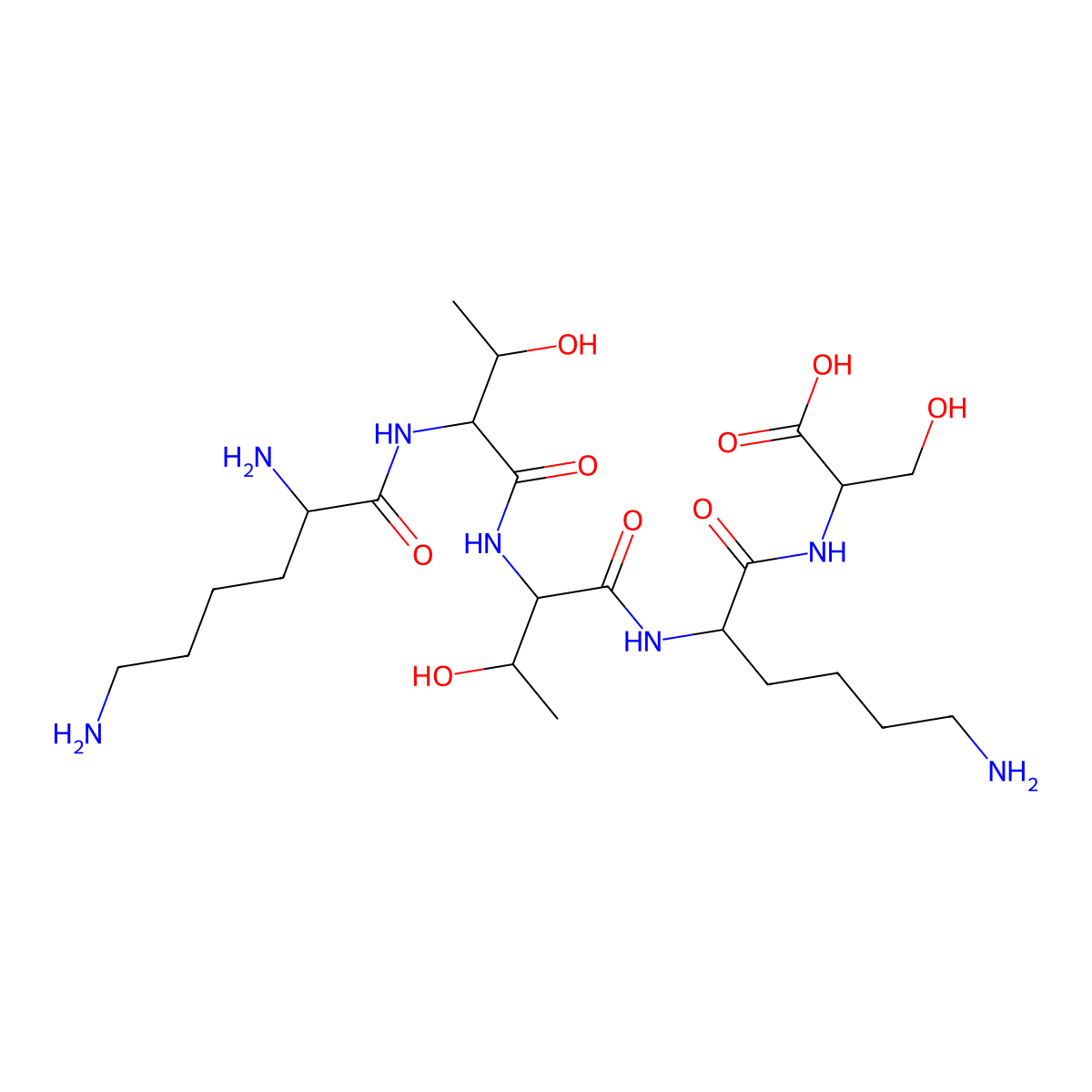 Pentapeptide-4 molecular structure, CAS 149128-48-3
