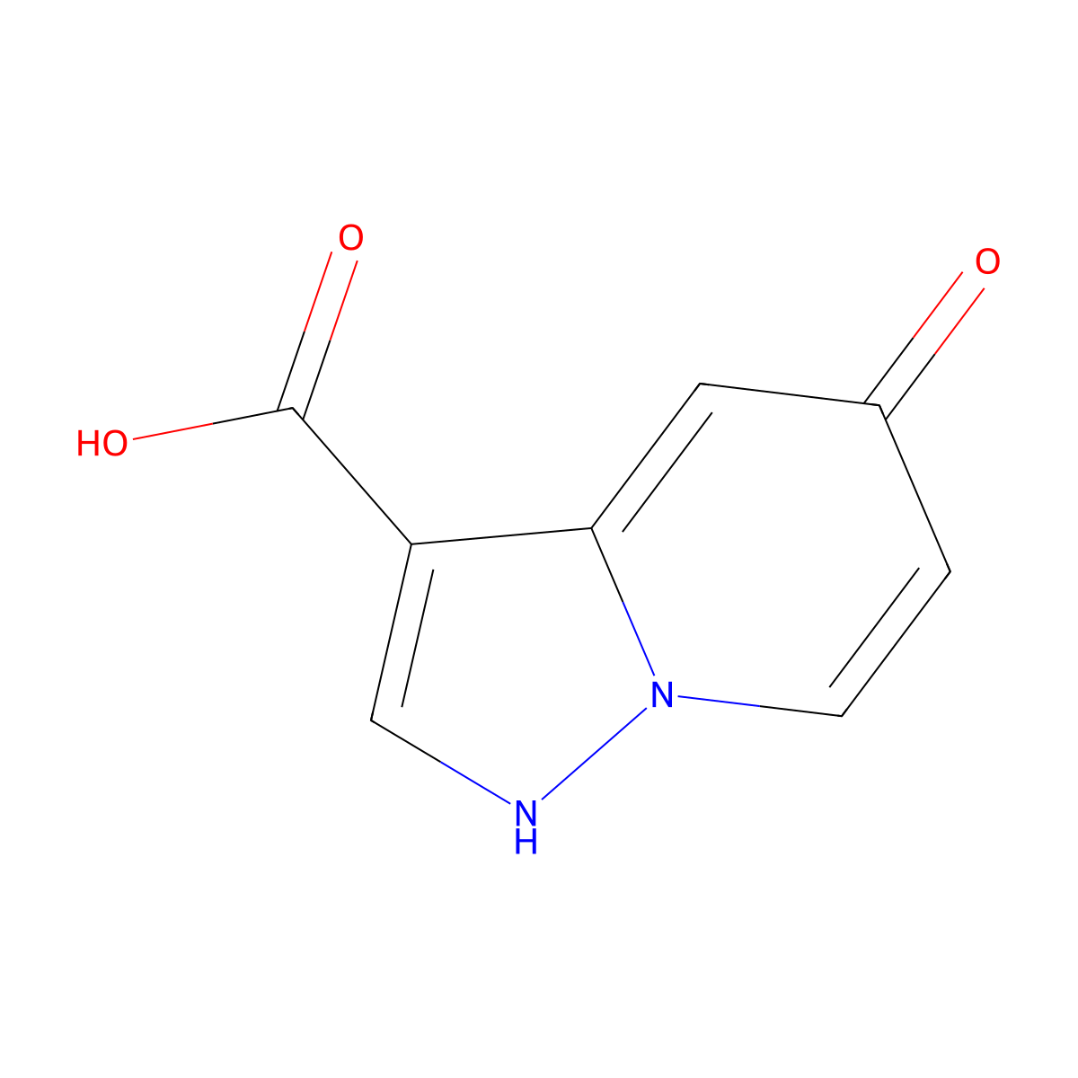 5-Hydroxypyrazolo[1,5-a]pyridine-3-carboxylic acid molecular structure, CAS 1491327-16-2