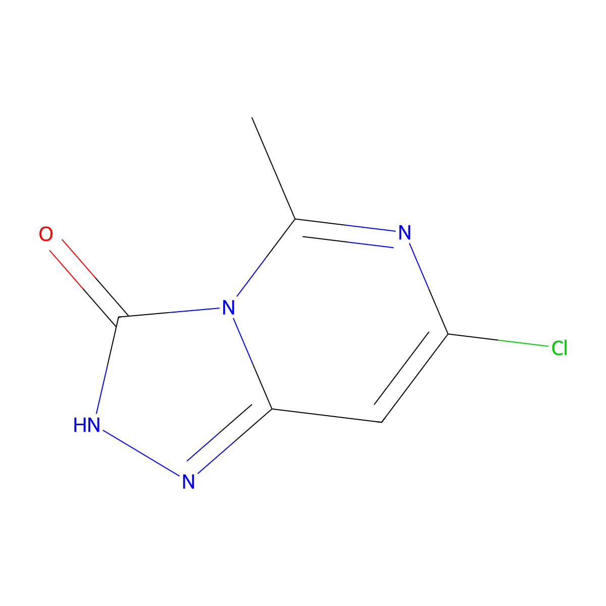 7-chloro-5-methyl-2H,3H-[1,2,4]triazolo[4,3-c]pyrimidin-3-one molecular structure, CAS 1491384-61-2
