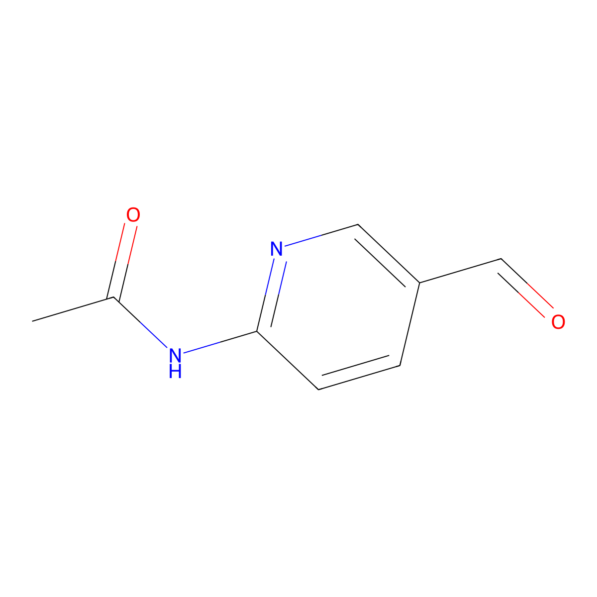 N-(5-Formylpyridin-2-yl)acetamide molecular structure, CAS 149141-11-7