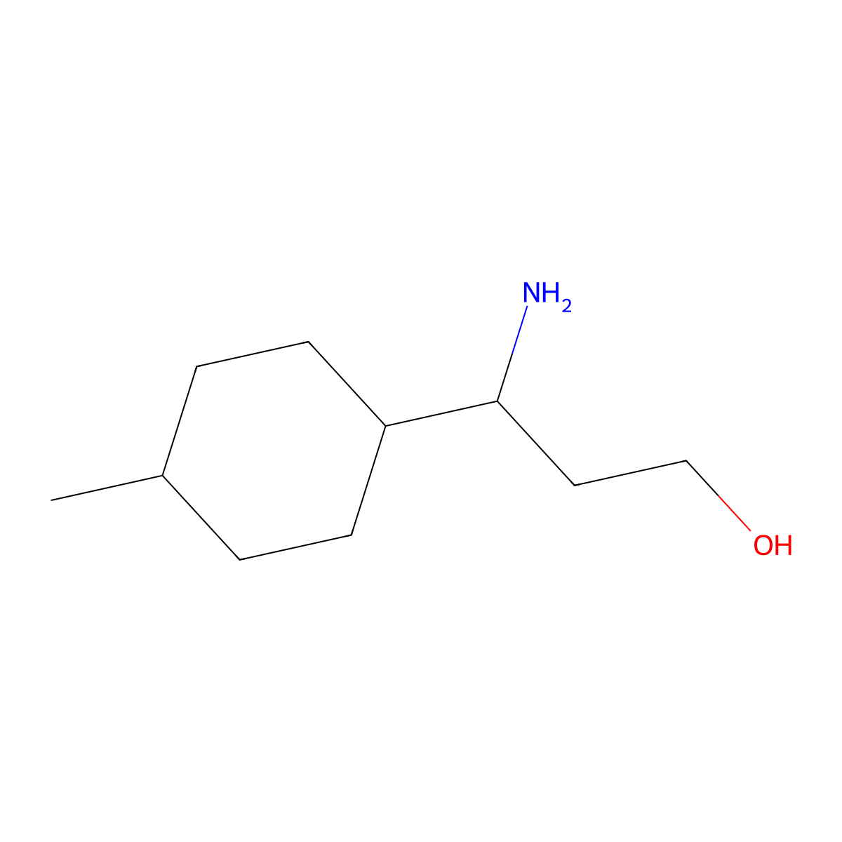 3-Amino-3-(4-methylcyclohexyl)propan-1-ol molecular structure, CAS 1491417-01-6
