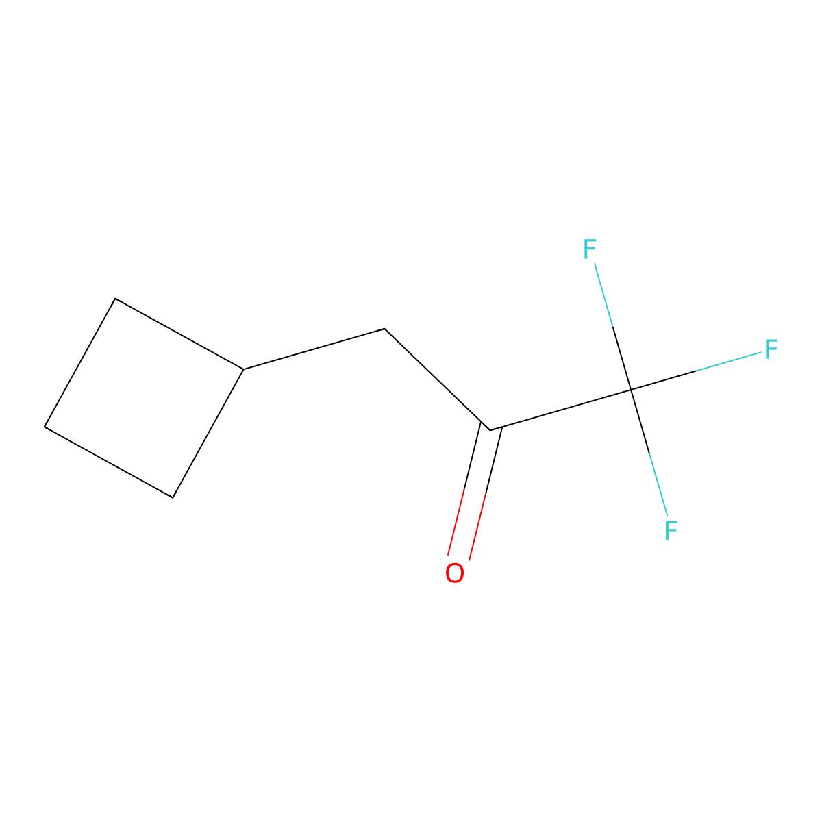 3-Cyclobutyl-1,1,1-trifluoropropan-2-one molecular structure, CAS 1491466-75-1