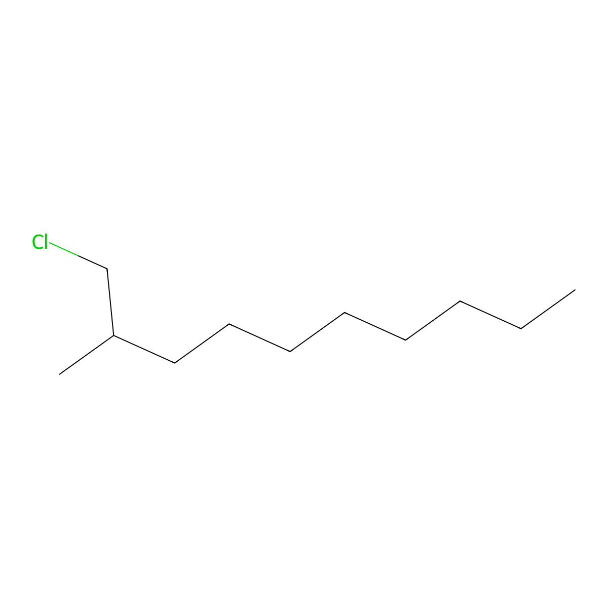 1-Chloro-2-methyldecane molecular structure, CAS 1491467-17-4