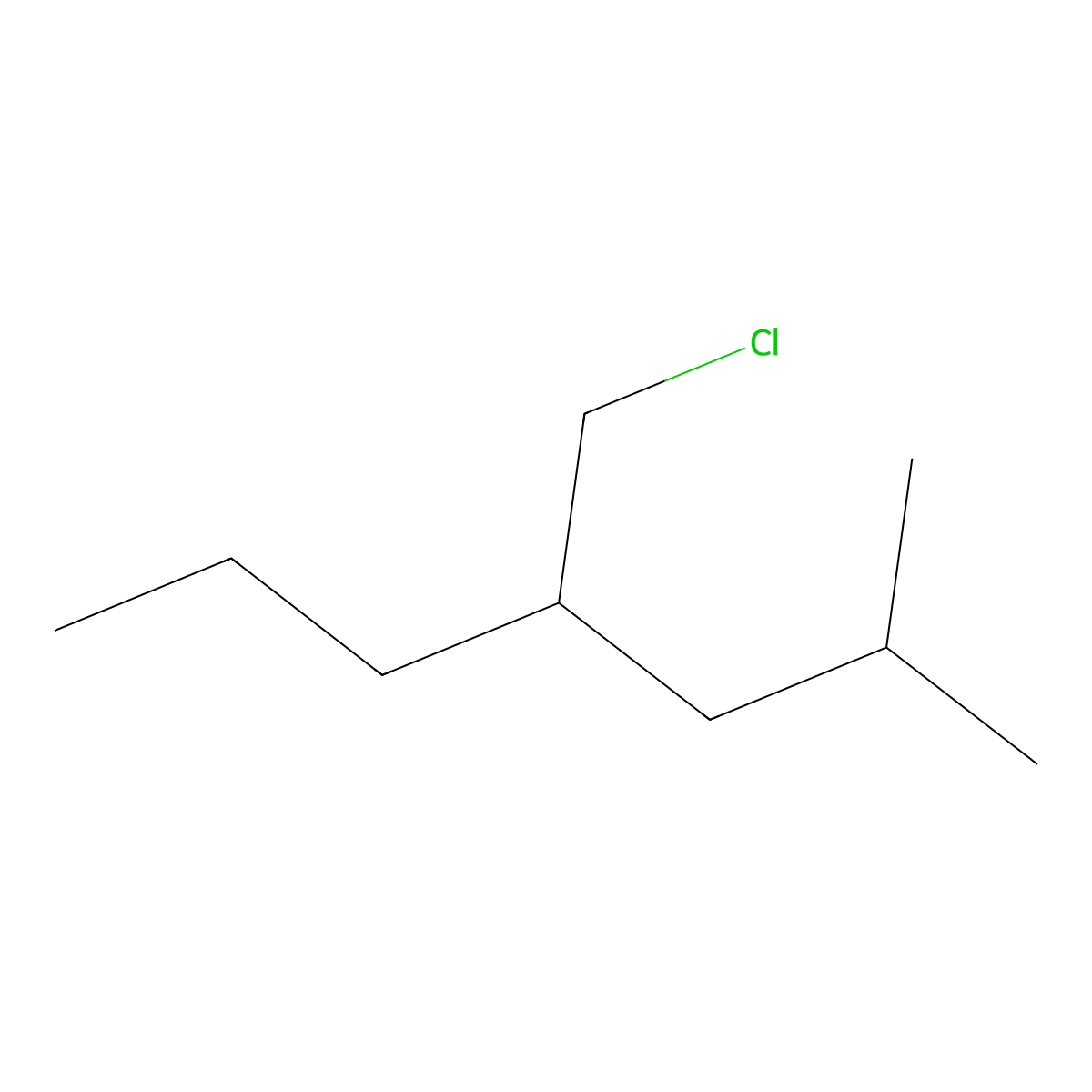 4-(Chloromethyl)-2-methylheptane molecular structure, CAS 1491517-12-4
