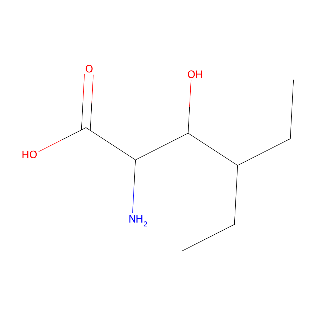 2-Amino-4-ethyl-3-hydroxyhexanoic acid molecular structure, CAS 1491538-65-8