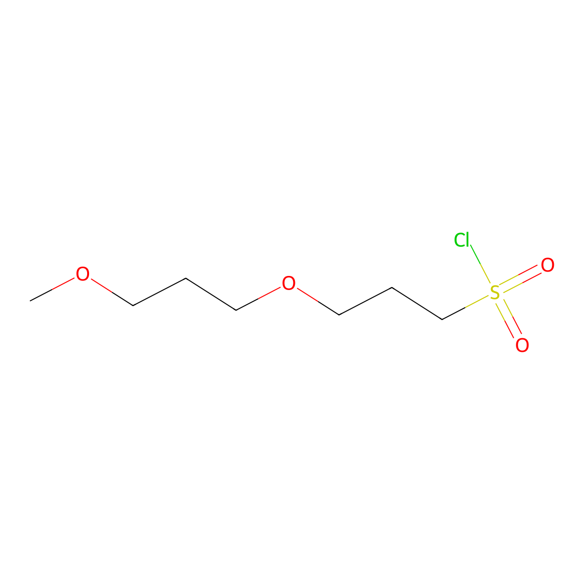 3-(3-Methoxypropoxy)propane-1-sulfonyl chloride molecular structure, CAS 1491552-53-4