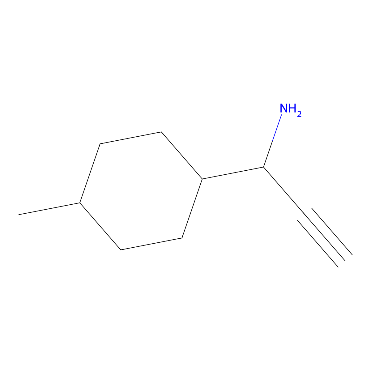 1-(4-Methylcyclohexyl)prop-2-yn-1-amine molecular structure, CAS 1491559-36-4