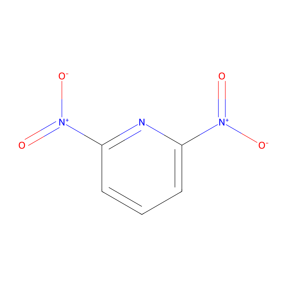 2,6-Dinitropyridine molecular structure, CAS 14916-62-2