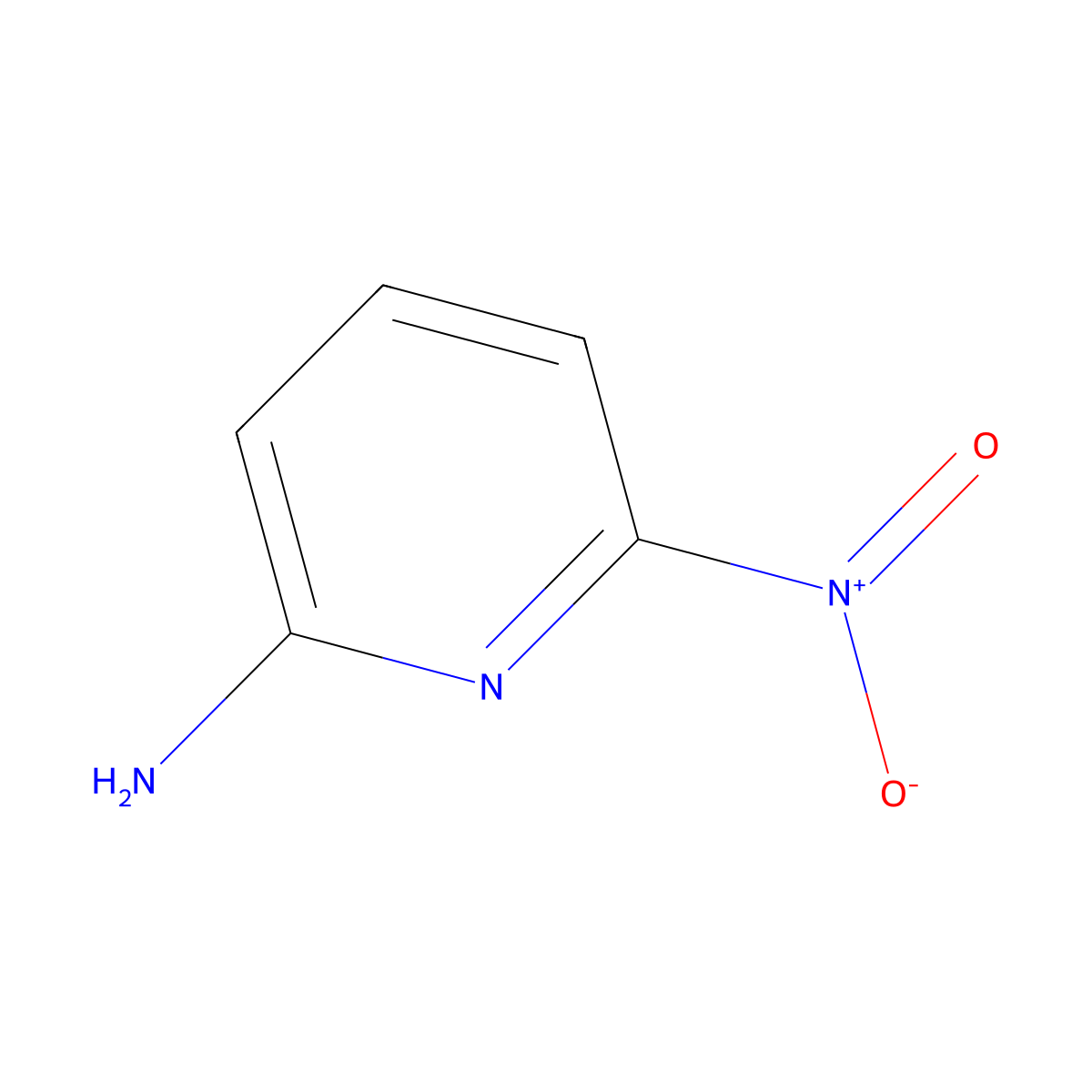6-Nitro-2-pyridinamine molecular structure, CAS 14916-63-3