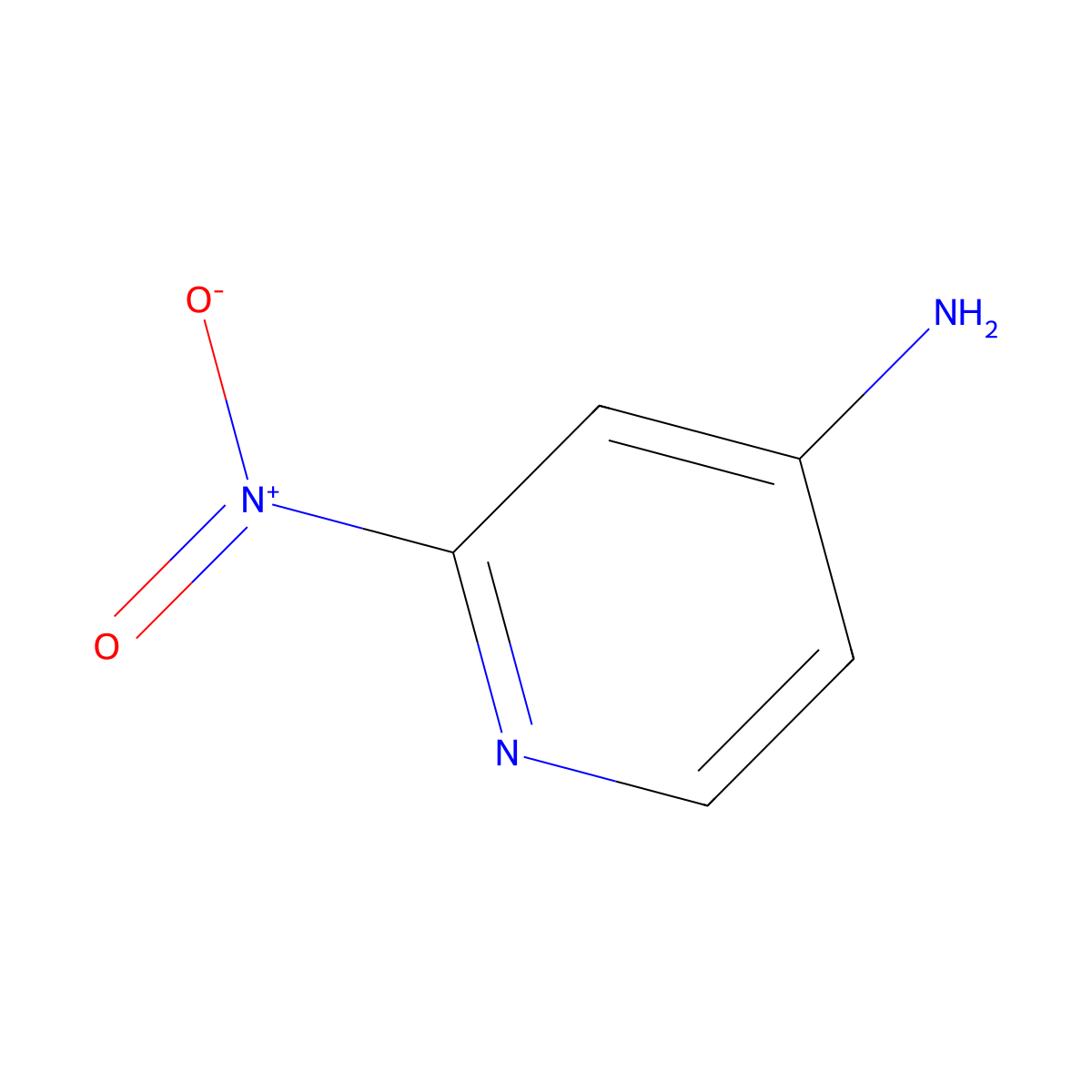 4-Amino-2-nitropyridine molecular structure, CAS 14916-64-4