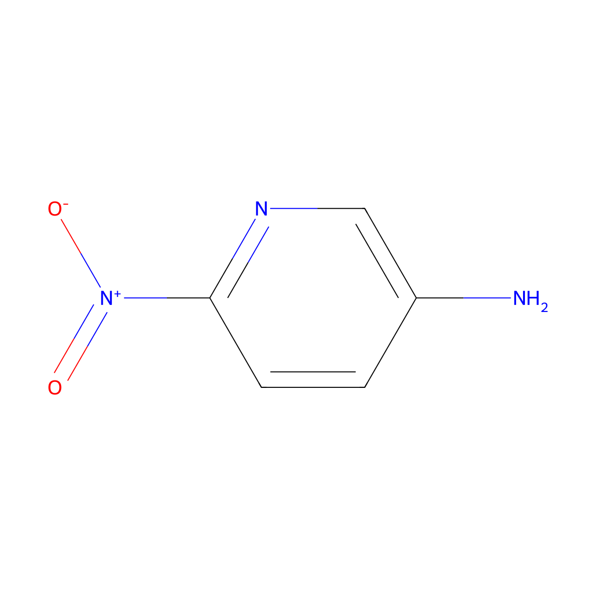 6-Nitropyridin-3-amine molecular structure, CAS 14916-65-5