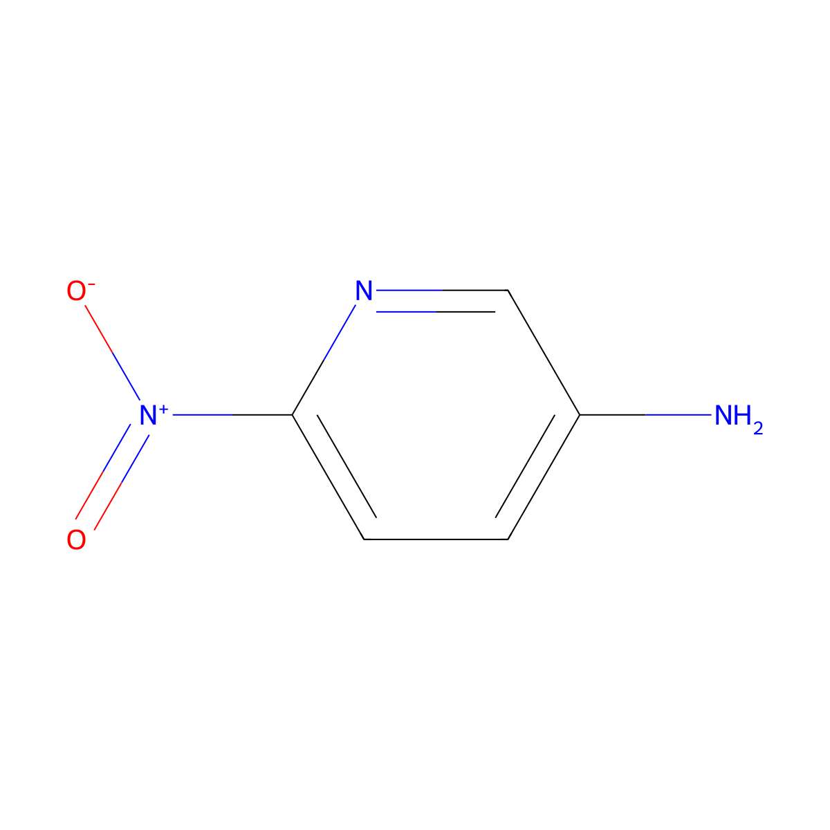 6-Nitropyridin-3-amine molecular structure, CAS 14916-65-5