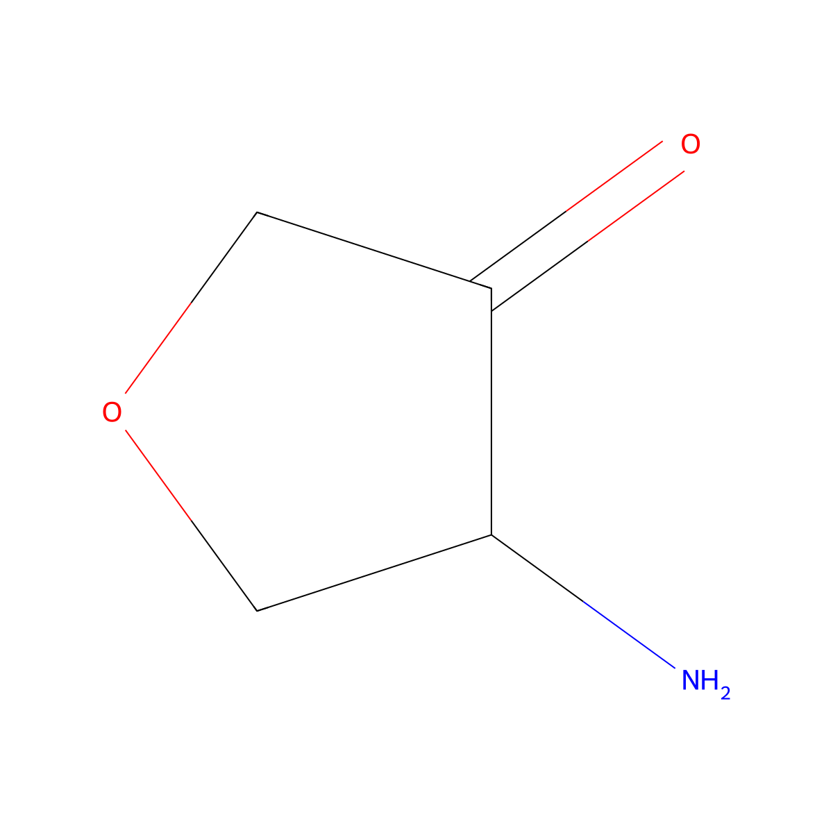 4-Aminodihydrofuran-3(2H)-one molecular structure, CAS 1491647-55-2