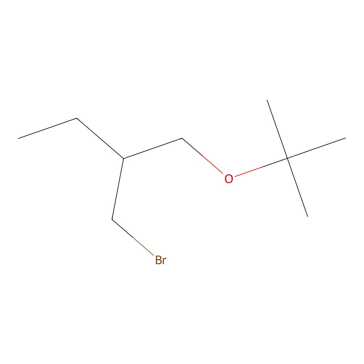 1-Bromo-2-(tert-butoxymethyl)butane molecular structure, CAS 1491661-04-1