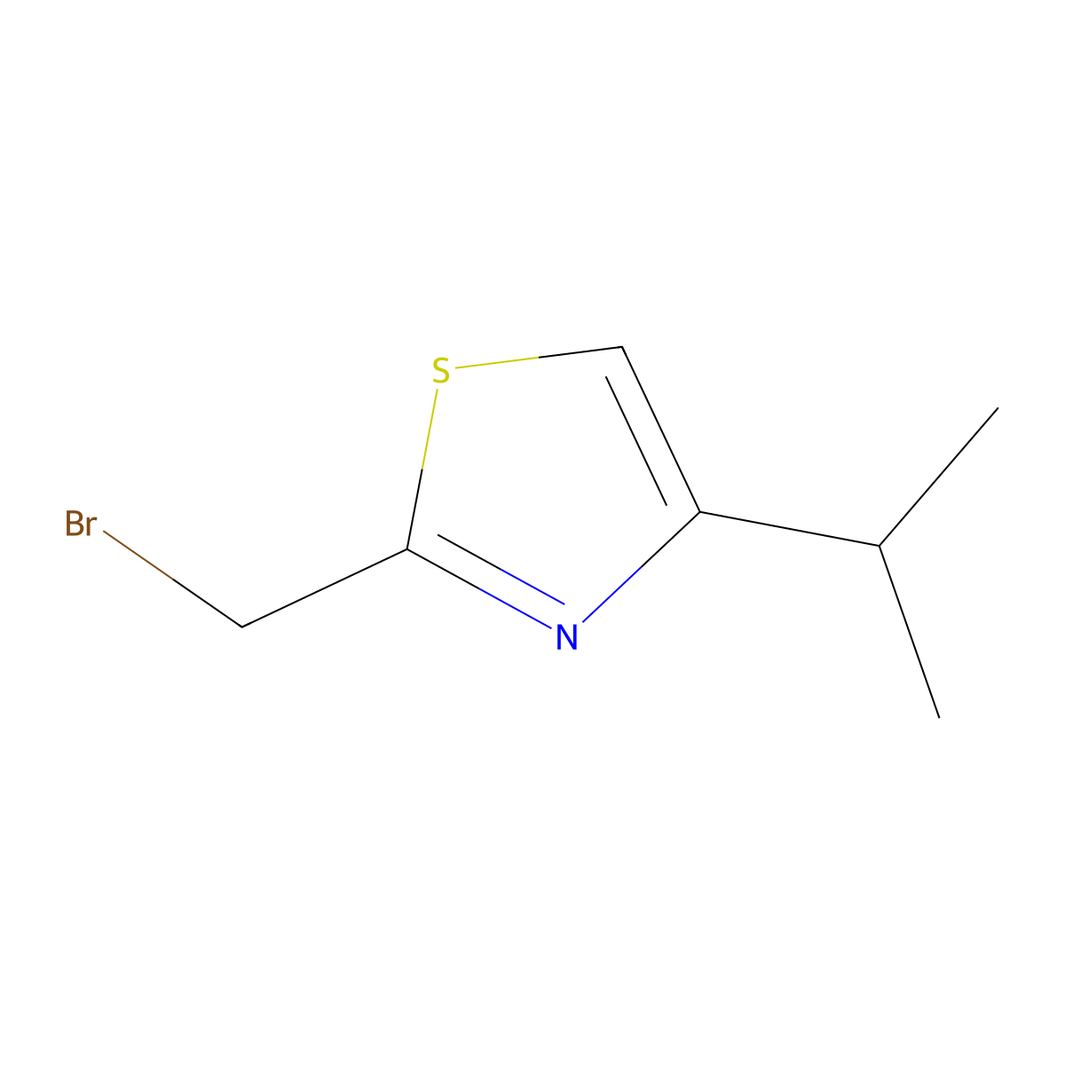 2-(Bromomethyl)-4-isopropylthiazole molecular structure, CAS 149168-07-0