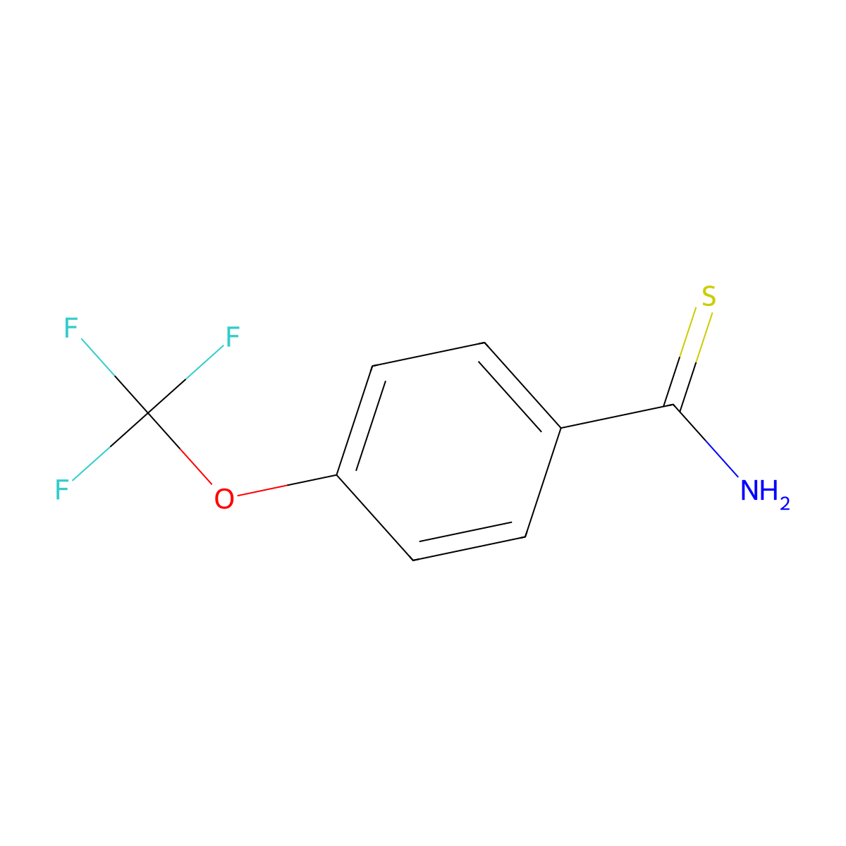 4-(Trifluoromethoxy)thiobenzamide molecular structure, CAS 149169-34-6