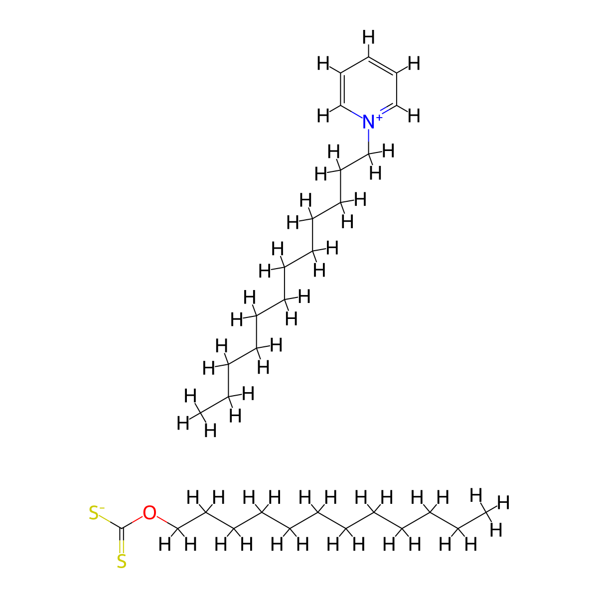 Pyridinium, 1-lauryl-, laurylxanthate molecular structure, CAS 14917-96-5