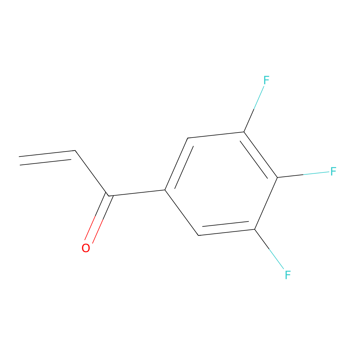 1-(3,4,5-Trifluorophenyl)prop-2-en-1-one molecular structure, CAS 1491786-43-6