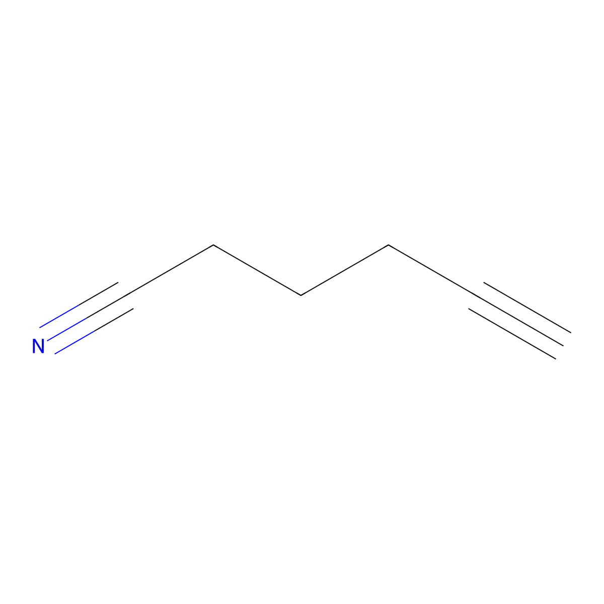 5-Hexynenitrile molecular structure, CAS 14918-21-9