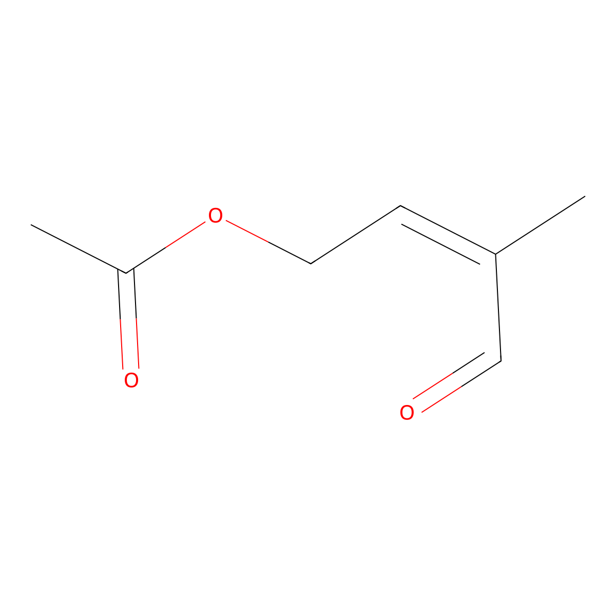 3-Formylbut-2-enyl acetate molecular structure, CAS 14918-80-0