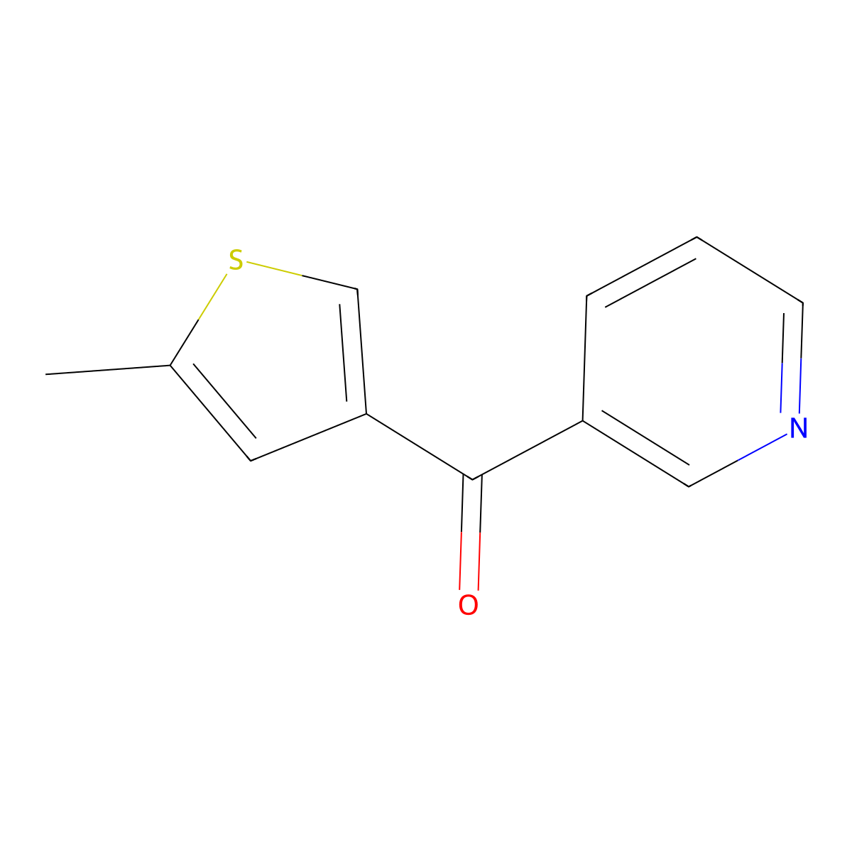 (5-Methylthiophen-3-yl)(pyridin-3-yl)methanone molecular structure, CAS 1491814-10-8