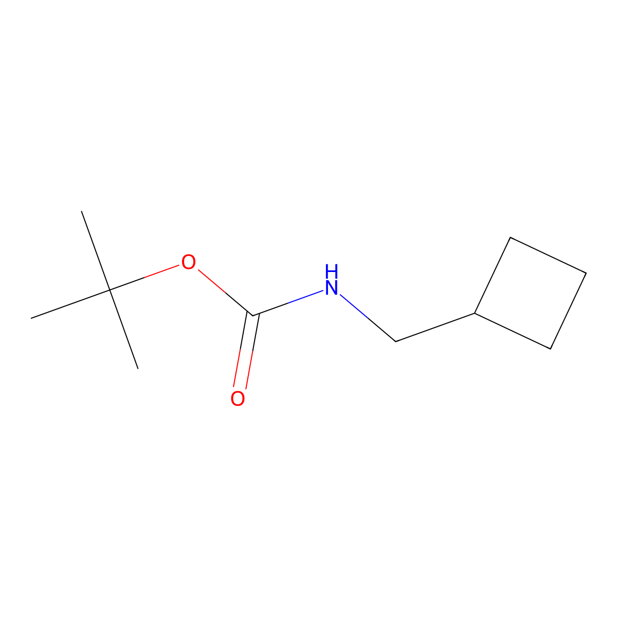3-({[(Tert-butoxy)carbonyl]amino}methyl)cyclobutan molecular structure, CAS 1491898-72-6