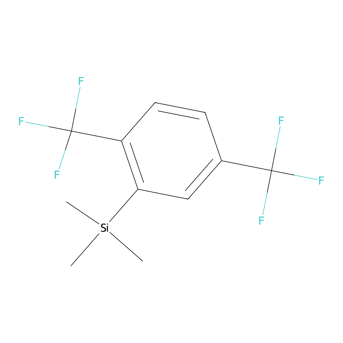 1,4-Bis(trifluoromethyl)-2-(trimethylsilyl)benzene molecular structure, CAS 149194-33-2