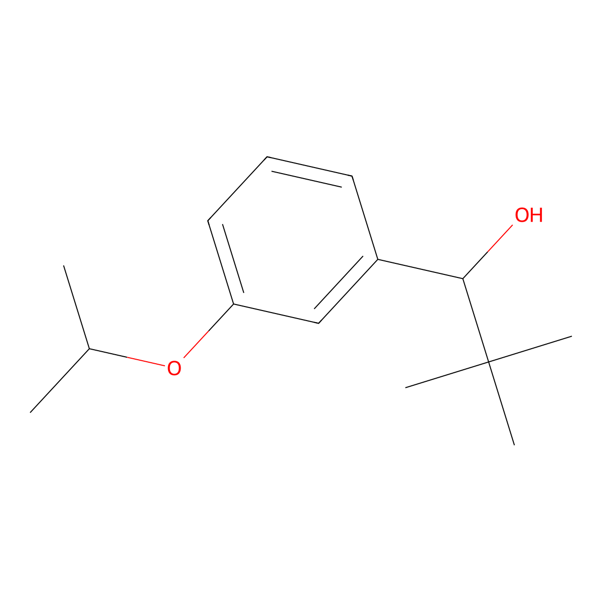 1-(3-Isopropoxyphenyl)-2,2-dimethylpropan-1-ol molecular structure, CAS 1491992-82-5