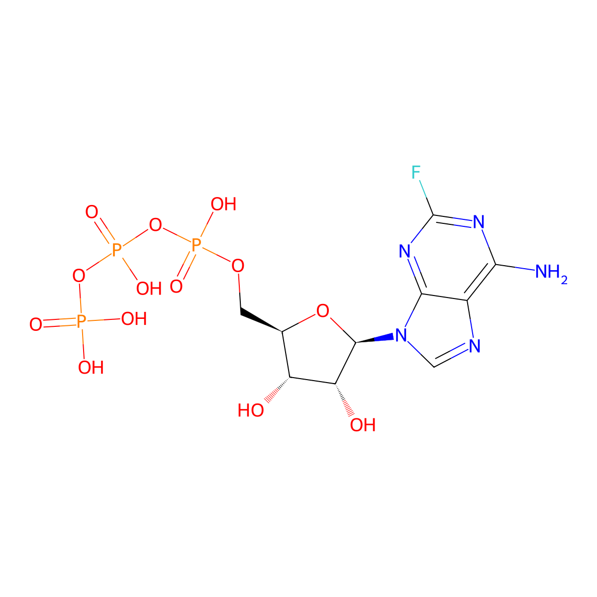 2-fluoro-ATP molecular structure, CAS 1492-62-2