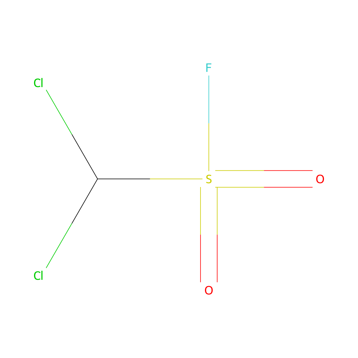 Dichloromethanesulfonyl fluoride molecular structure, CAS 1492-99-5