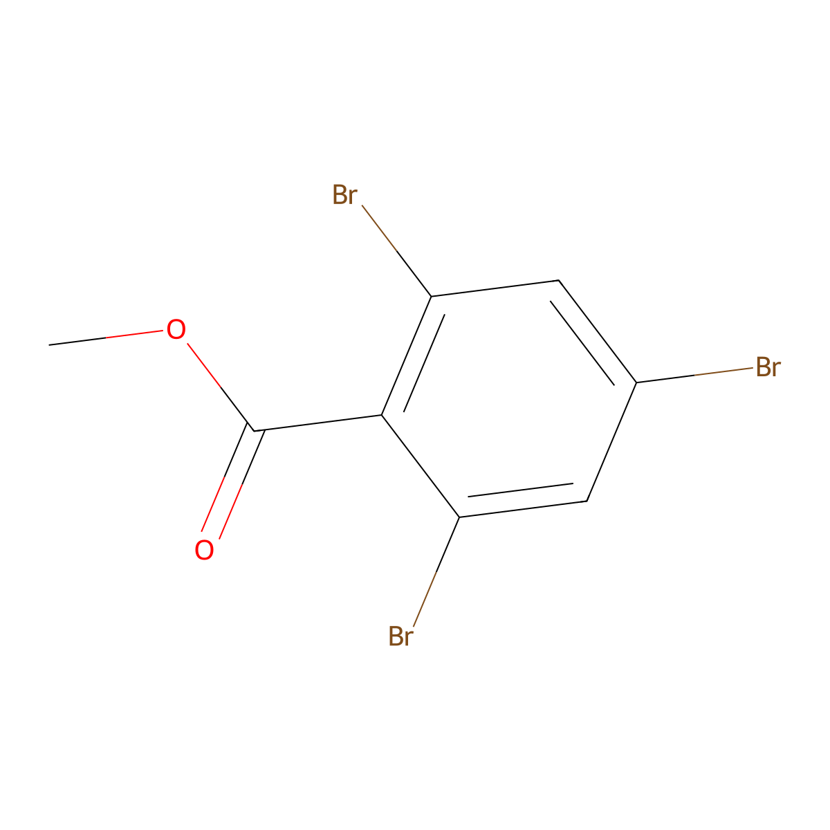 Methyl 2,4,6-tribromobenzoate molecular structure, CAS 14920-88-8