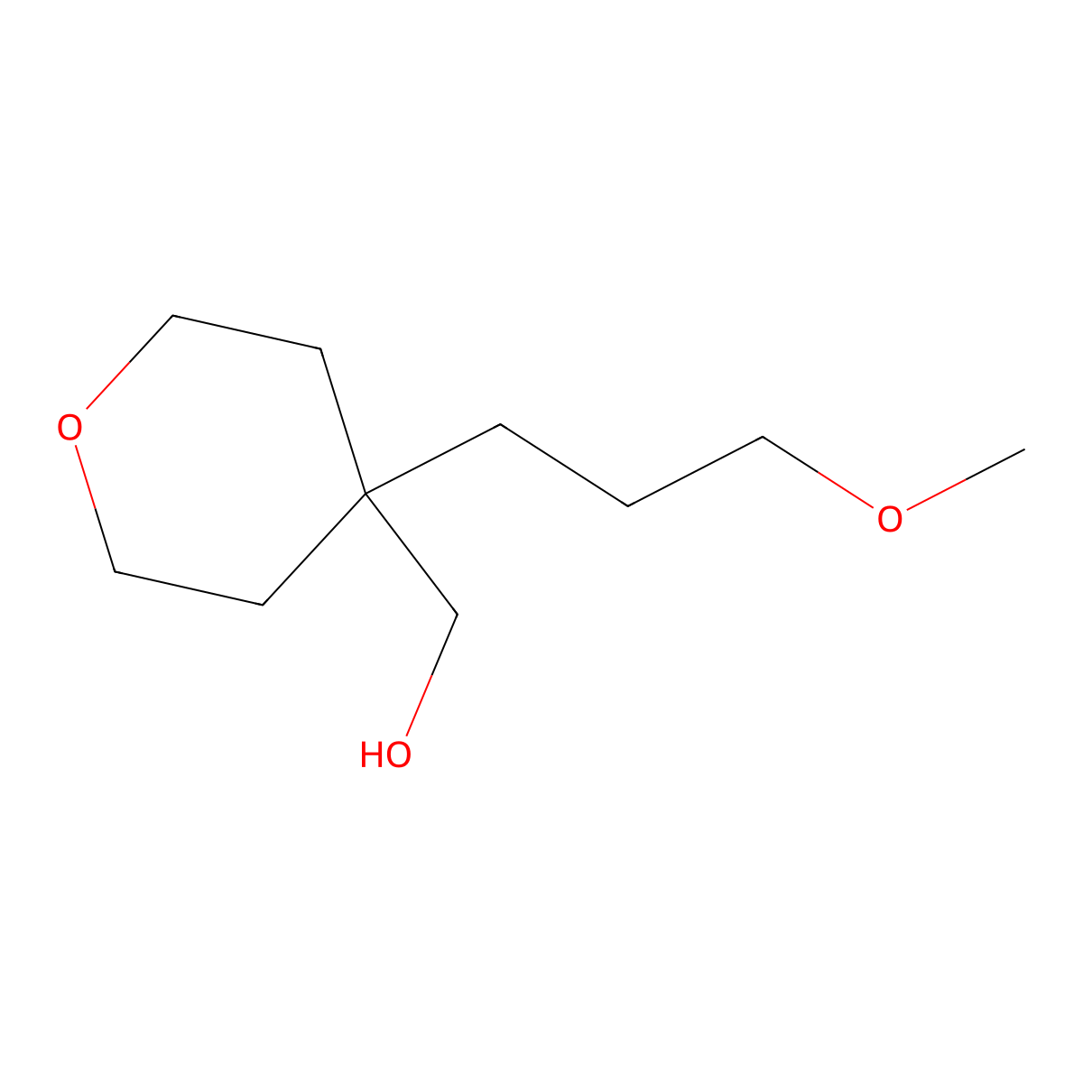 [4-(3-Methoxypropyl)oxan-4-yl]methanol molecular structure, CAS 1492004-52-0