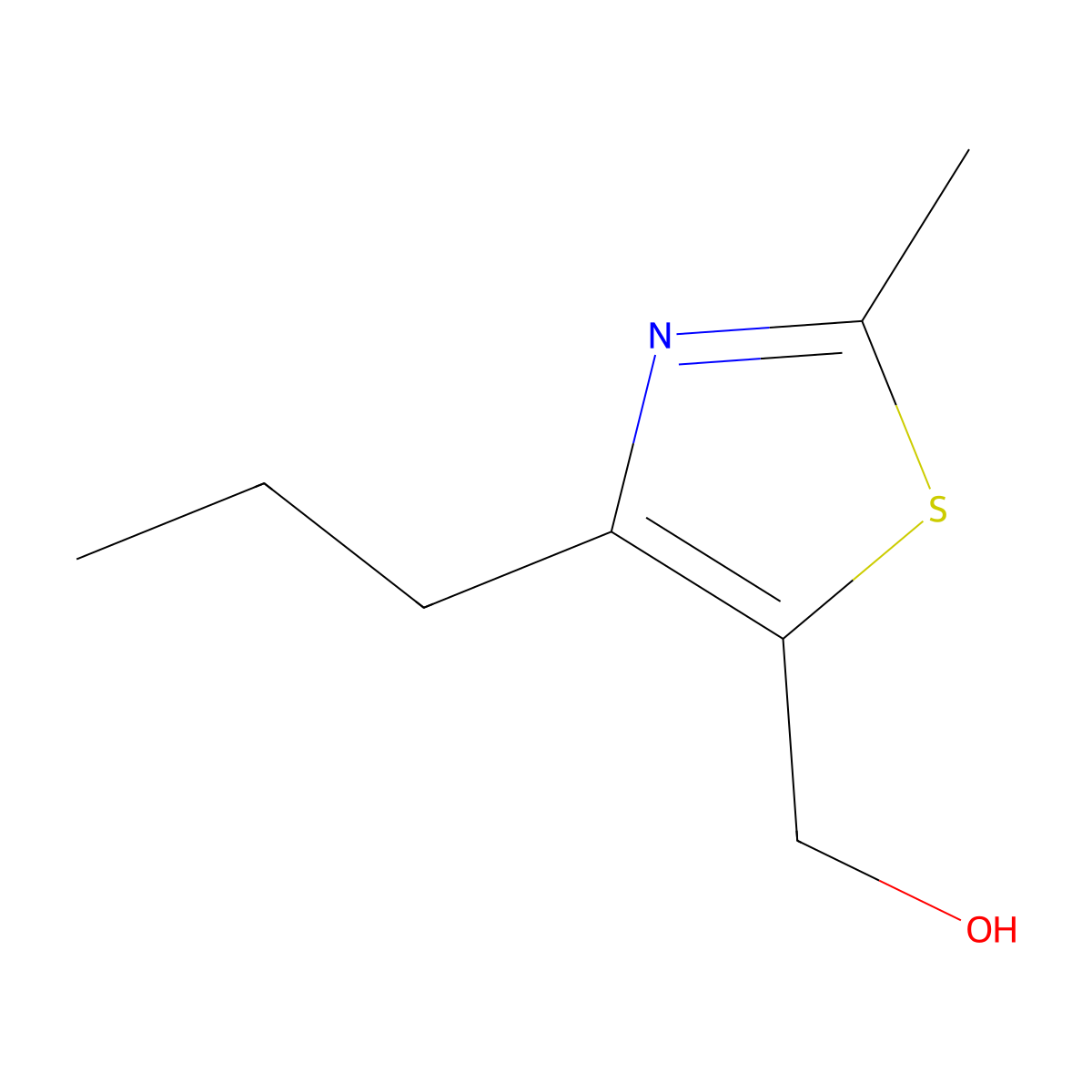 (2-Methyl-4-propylthiazol-5-yl)methanol molecular structure, CAS 1492009-34-3