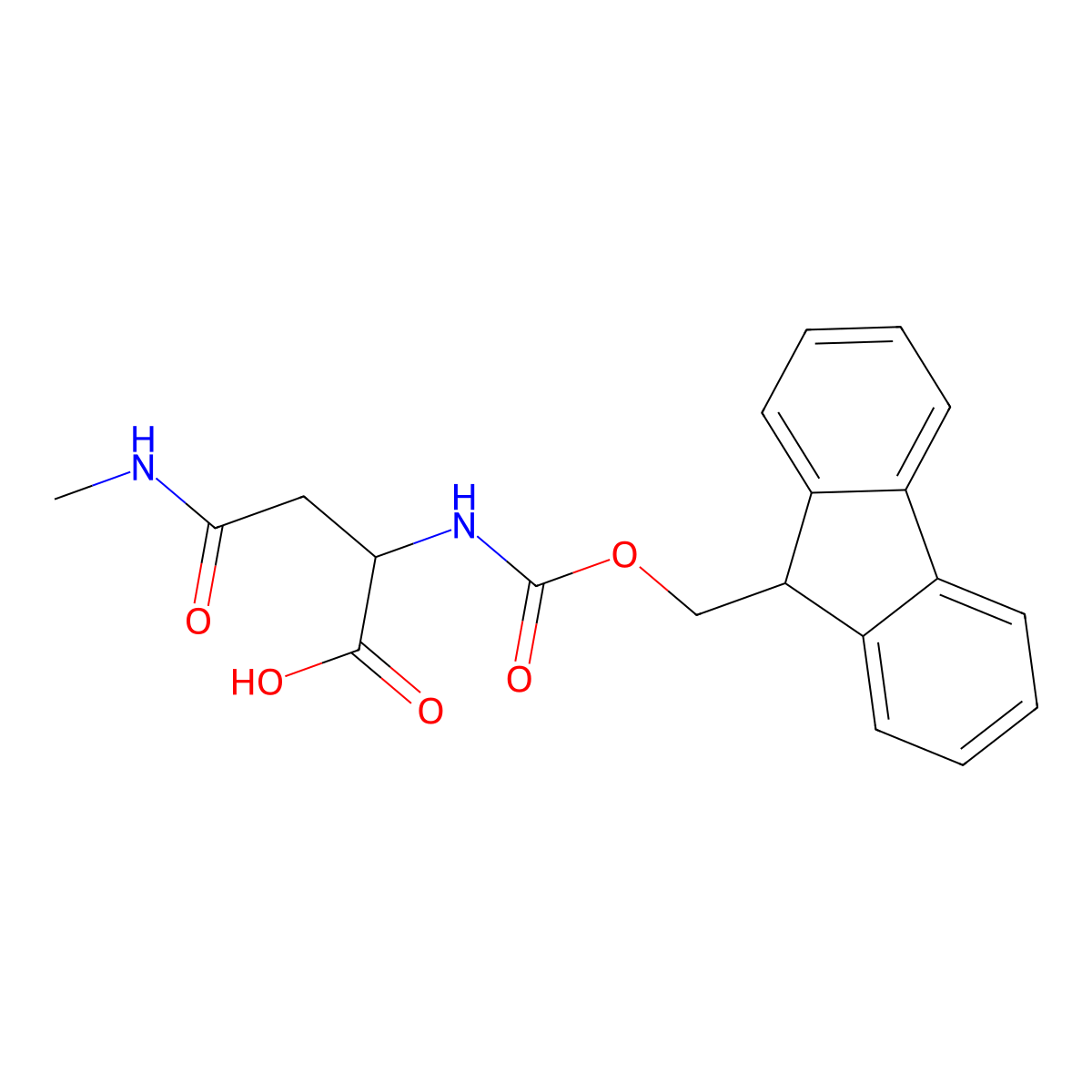 n-Fmoc-n'-methyl-l-asparagine molecular structure, CAS 149204-93-3