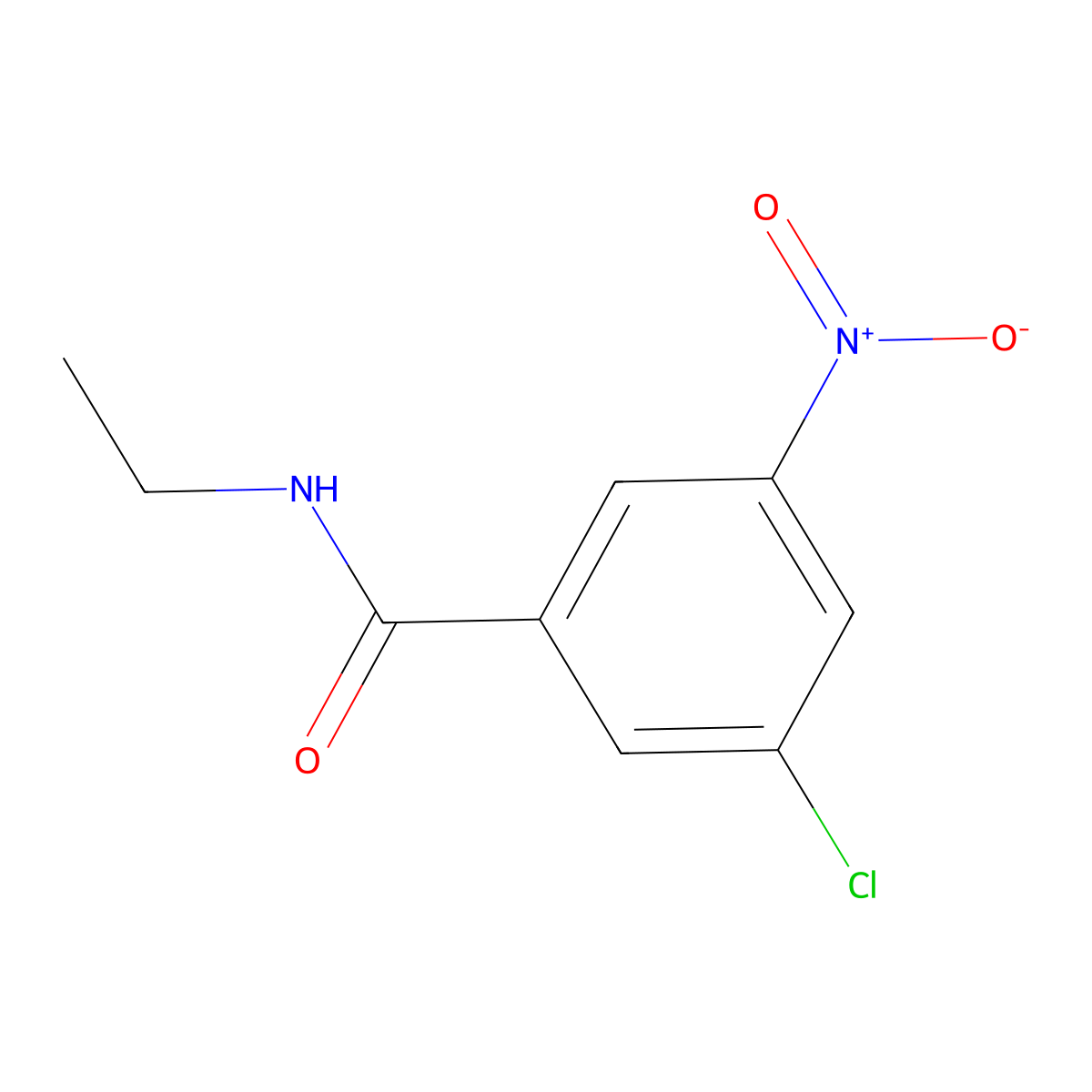 3-Chloro-N-ethyl-5-nitrobenzamide molecular structure, CAS 1492101-71-9