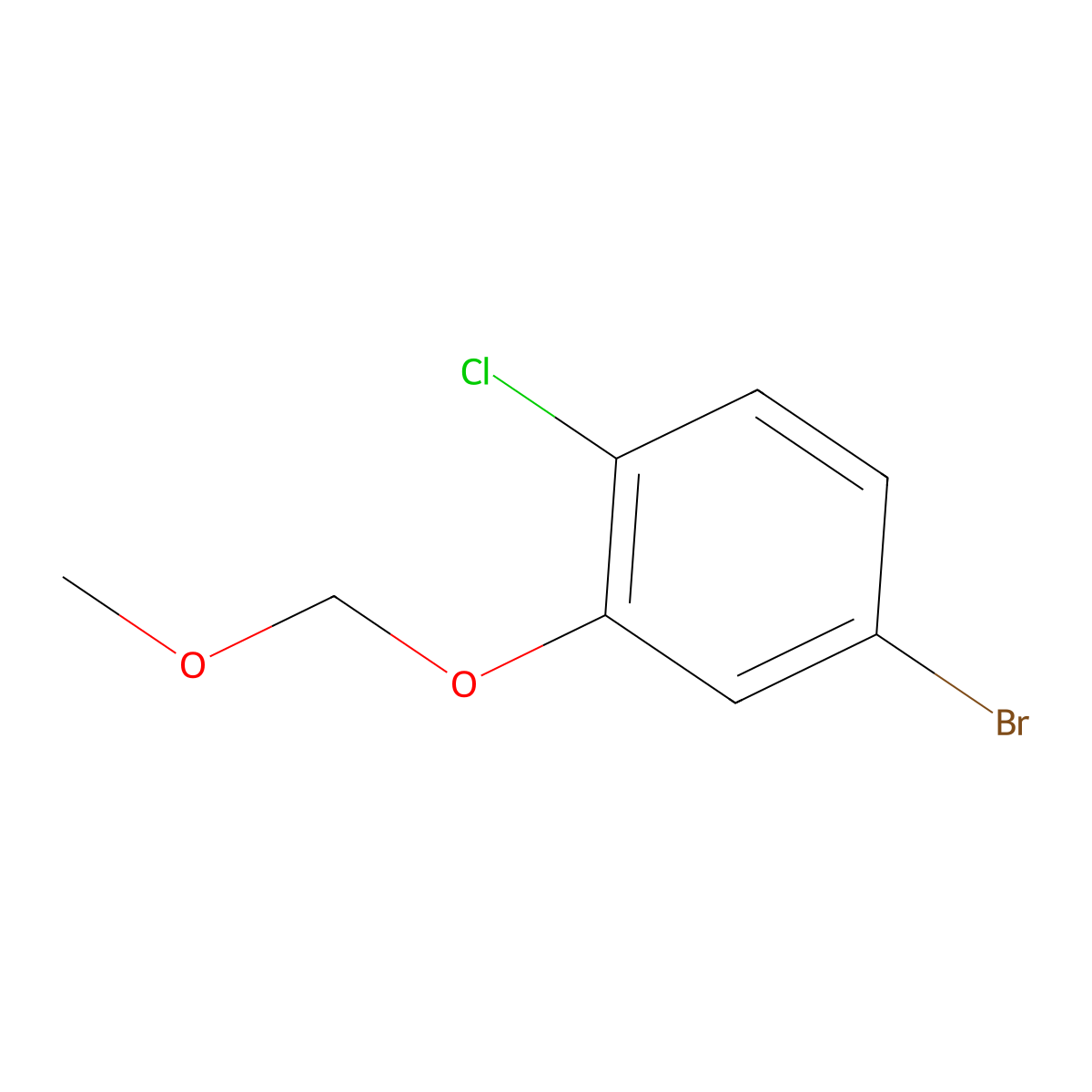 4-Bromo-1-chloro-2-(methoxymethoxy)benzene molecular structure, CAS 1492151-93-5