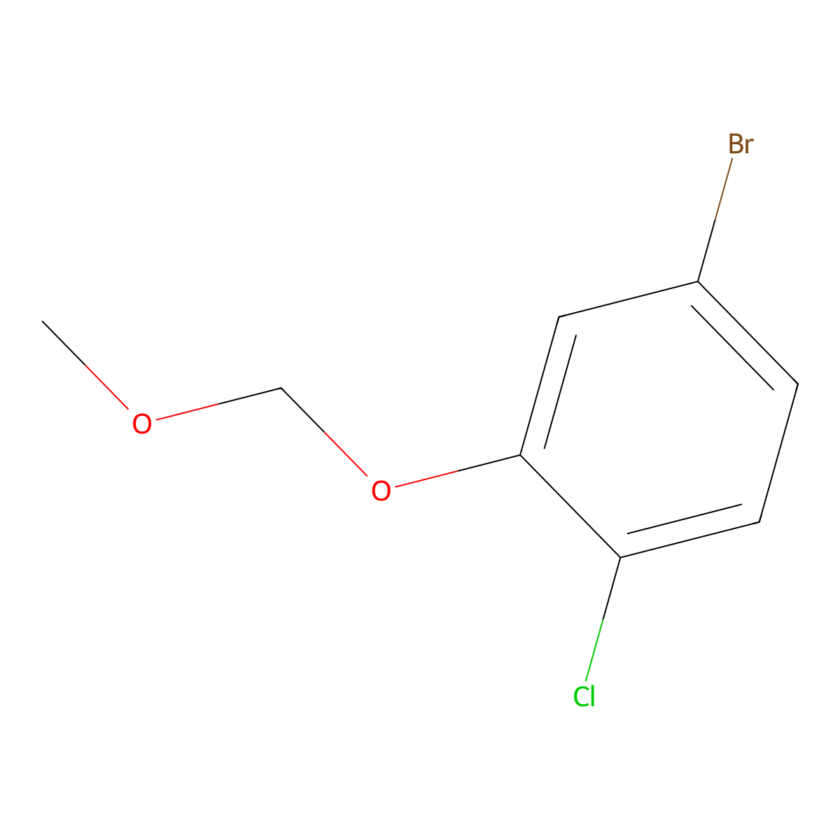 4-Bromo-1-chloro-2-(methoxymethoxy)benzene molecular structure, CAS 1492151-93-5