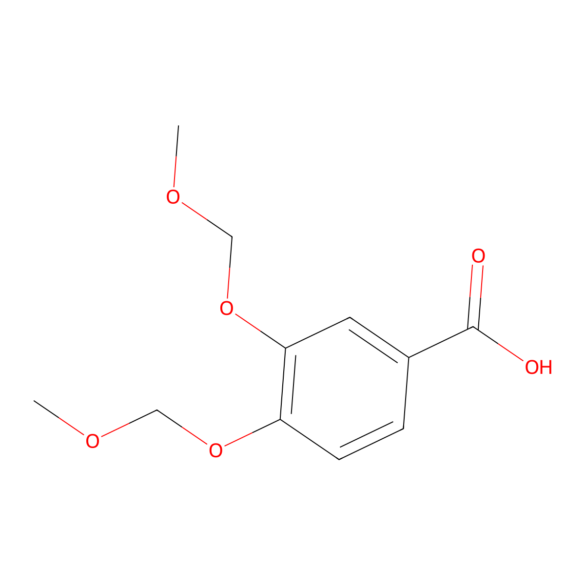 3,4-bis(methoxymethoxy)benzoic Acid molecular structure, CAS 149220-87-1