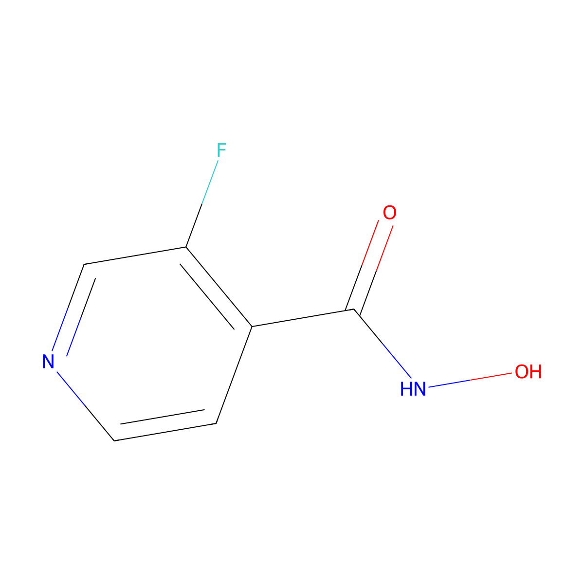 3-fluoro-N-hydroxypyridine-4-carboxamide molecular structure, CAS 1492231-04-5