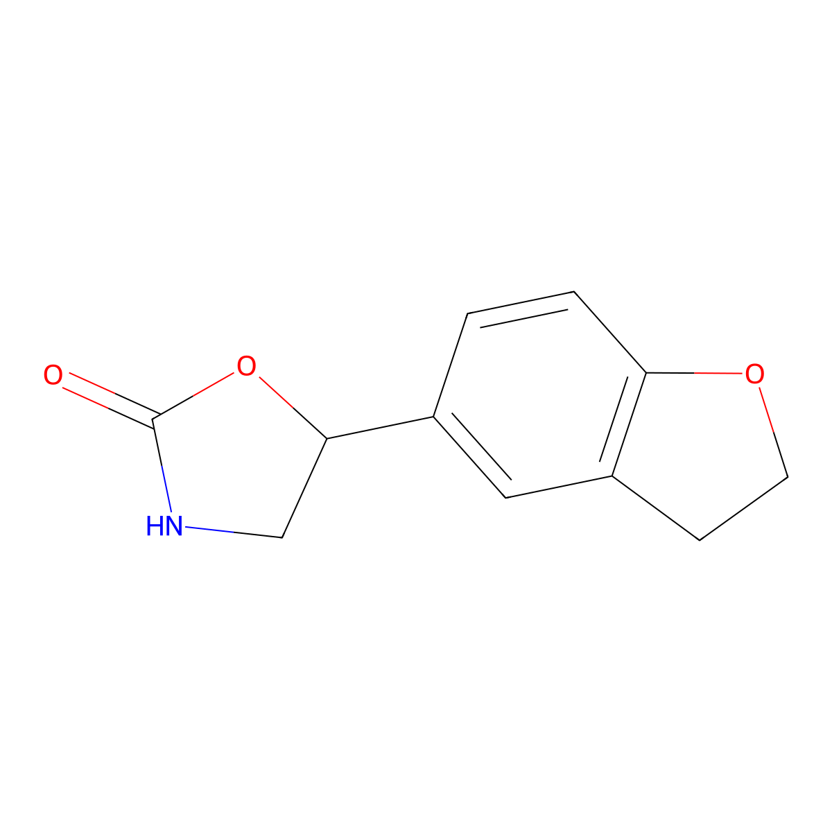5-(2,3-Dihydrobenzofuran-5-yl)oxazolidin-2-one molecular structure, CAS 1492255-48-7